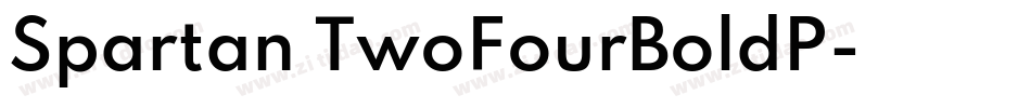 Spartan TwoFourBoldP字体转换